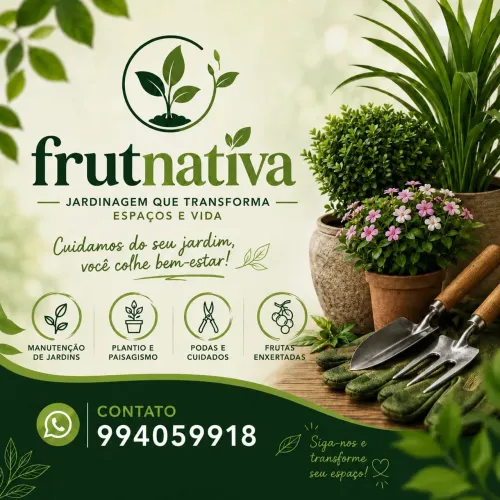 Serviço de jardinagem, plantio mudas e limpeza de lotes