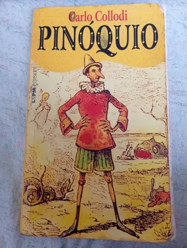 Livro, Pinóquio,  Autor - Carlo Collodi