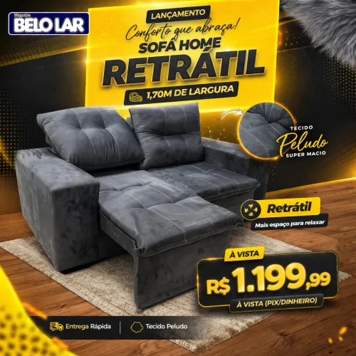 Sofá Retail reciclável e na belo lar 