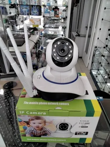 Câmera de Segurança IP 3 Antenas Wifi Sistema Yoosee/Yyp2p
