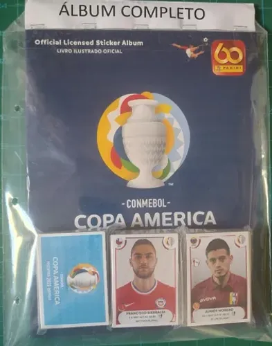 Álbum Copa América 2021 - Capa Normal - Completo - Figurinhas Soltas.