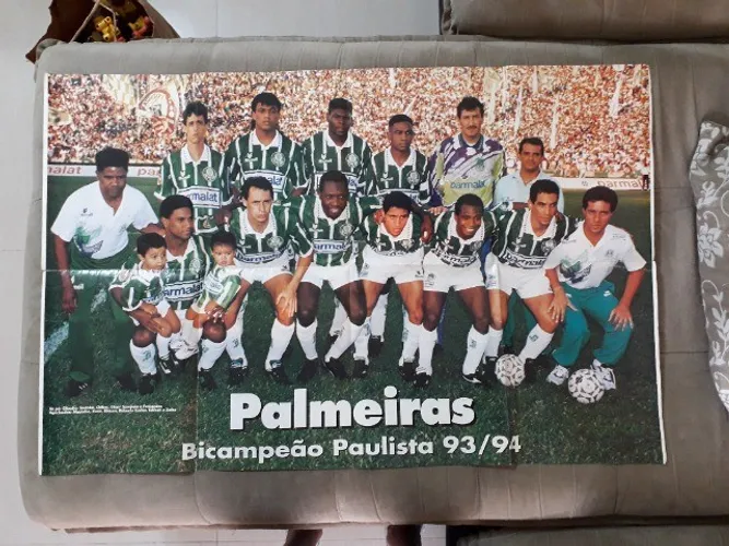 Pôster Palmeiras Bicampeão Paulista 1993-1994