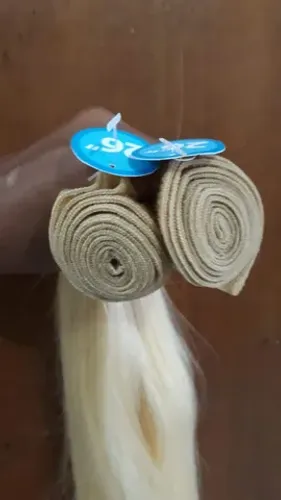 cabelos humanos loiros na tela 200 gramas