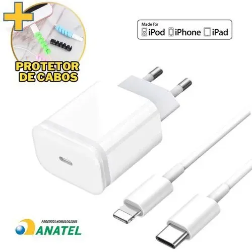 Essager carregador 20W + Cabo e protetor 