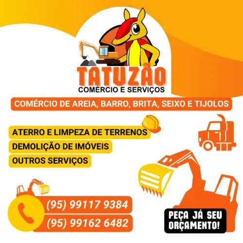 Serviços de máquinas pesadas e comércio de materiais de construção