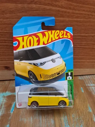Kombi Id Buzz Hotweels Miniatura Mattel Amarela