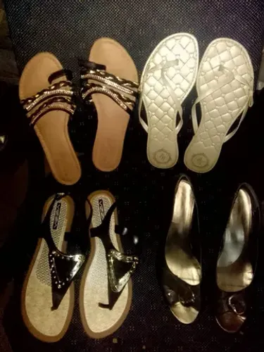 6 PARES n°38. Sandalias, Rasteirinhas, Plataforma, Sapatilha e mais. Ler descrição...
