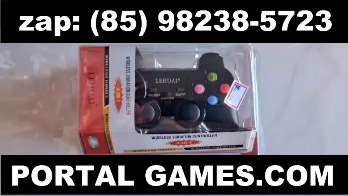 play 2 controle para play 2 sem fio na caixa 