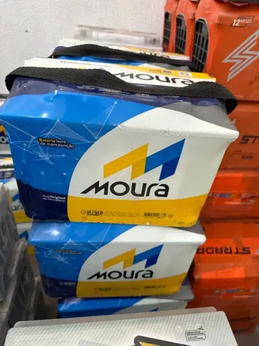 Bateria 75 amperes Moura 2 anos de garantia