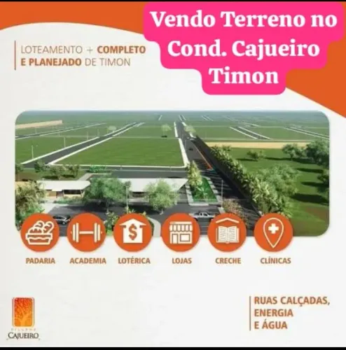 Vendo Terreno no Condomínio Cajueiro Urgente, Timon - MA