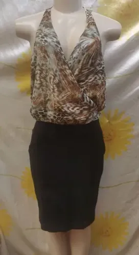 Vestido Angelina favoretto animal print tam 38