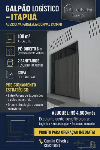 Galpão para Locação Itapuã | Excelente Logística e Potencial Comercial