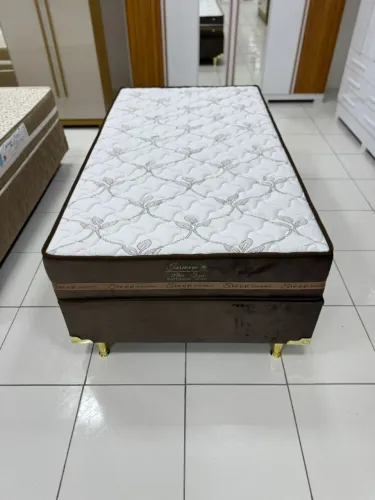 Conjunto Box Base E Colchão Solteirão Jasmin Molas Ensacadas - Para Pronta Entrega 