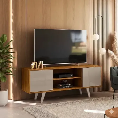 Rack para sala estilo retro para tv ate 55 polegdas em estoque