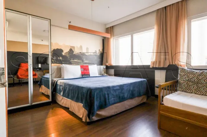 Flat Mercure SP Bela Vista disponível para venda com 29m², 1 dormitório e 1 vaga de garage