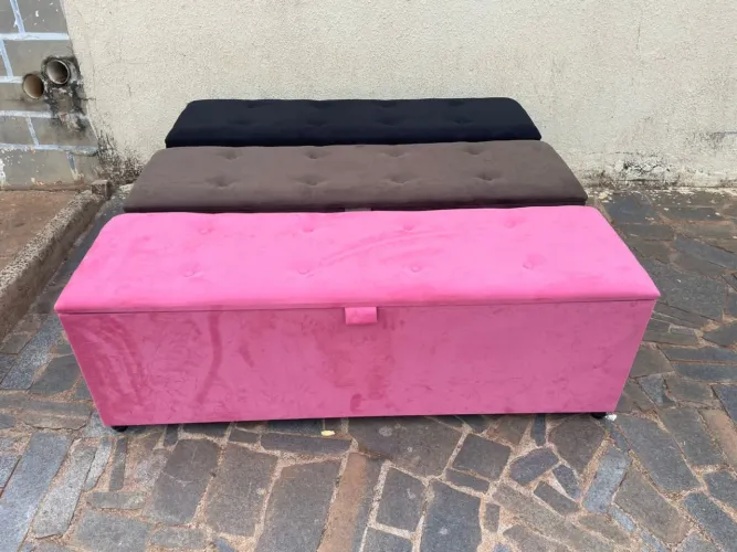 Baú estofados 1,40cm x 0,40cm