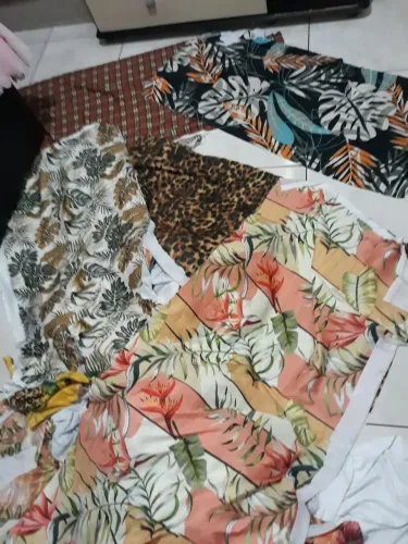 Retalhos de canelado estampado