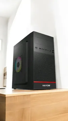 Gabinete Office Hayom GB1723, Micro-ATX, Mid ( OFERTA )Tower, Preto