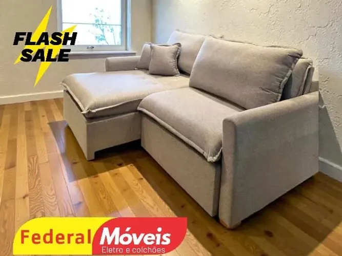 Sofá Cama 1,84m Linho 18cm SUPER OFERTA (ENTRE EM CONTATO)