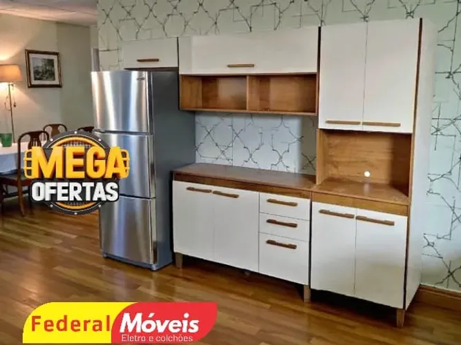 Armário De Cozinha Modeno c/ Balcão - Mega Promoção
