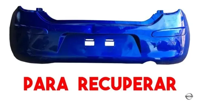 Parachoque Traseiro Nissan March 2012 A 2014 Para Recuperar