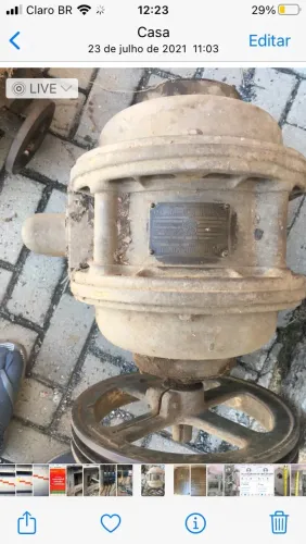 Motor elétrico GE 3CV trifásico de baixa rotação