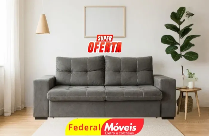 Sofá Retrátil e Reclinável 2 Lugares 2,00m - Novo e Impecável