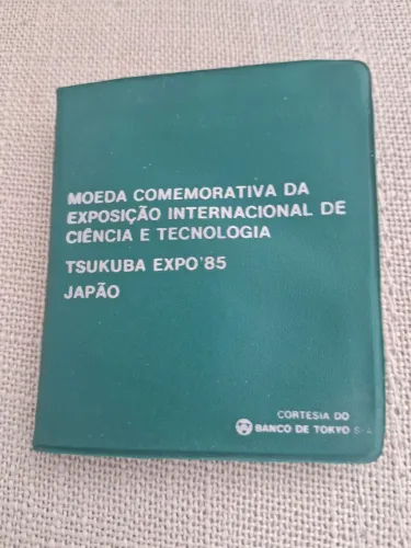 Moeda Comemorativa da Exposição Internacional de Ciência e Tecnologia JAPAO