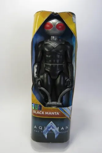 BONECO do ARRAIA NEGRA (BLACK MANTA) - DC COMICS, Na caixa original, fabricação SPIN MASTE