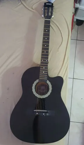 Vendo ou troco violão com capa,e alça,tudo novo!