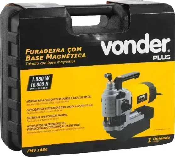 Furadeira com base magnética,FMV 1880, Vonder Plus