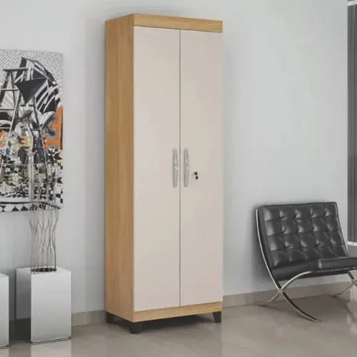 Armário Multiuso Asteca Cinamomo/Off White Valdemóveis - Entrega Rápida!