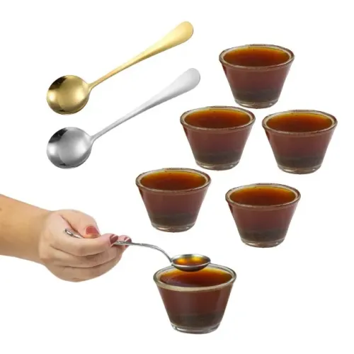 Kit Barista Para Cupping Café 6 Copos 2 Colheres