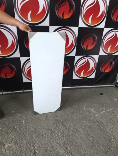 Prateleira industrial lisa toda no aço inox 430 nova sem uso 