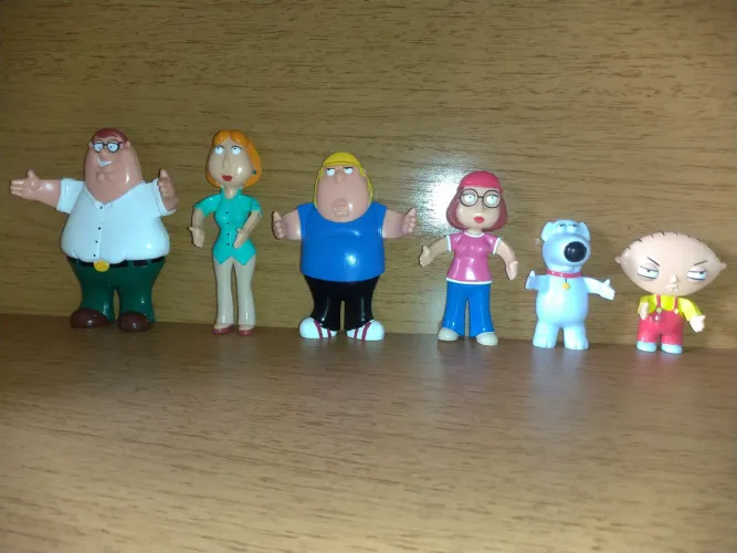Uma Família da Pesada Family Guy Figure Actions NJ Croce 2004 Bendable Novo Raro 
