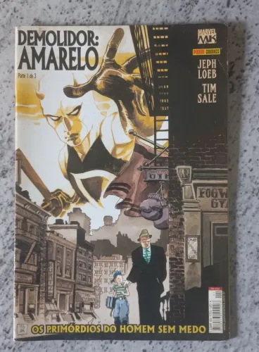 Revista demolidor amarelo os primórdios do homem sem medo revistinha gibi quadrinho marvel