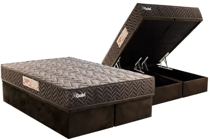 Baú casal carioc + Molas escadas D80 Life Gold Paropas Mega Promoção 