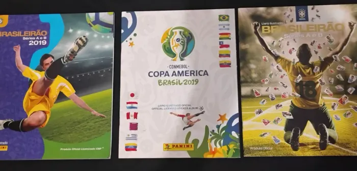 Álbuns de Figurinhas Copa América Brasil 2019 e Brasileirão 2018 
