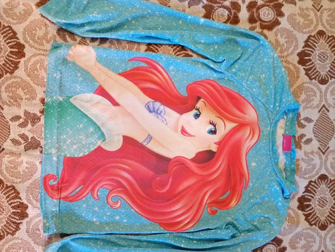 Camisa Manga Longa Ariel Disney