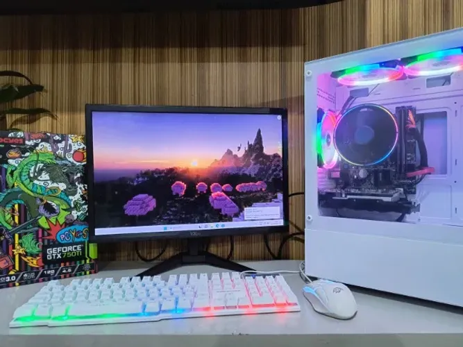 PC i3 4160, GPU 4GB GTX 750 TI, 16gb, SSD 512GB + Monitor + Teclado/Mouse *ENTREGA GRÁTIS*