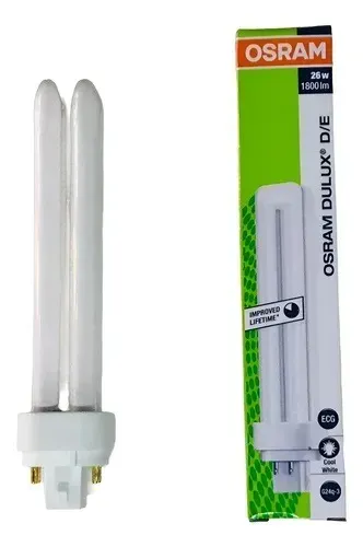 6 lampadas dulux d/e 26w osram dupla 4 pinos