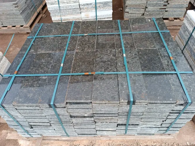 Piso de aproveitamento em granito