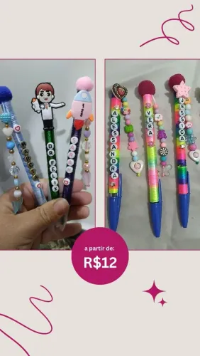 Canetas personalizadas, infantil profissão,entre outros
