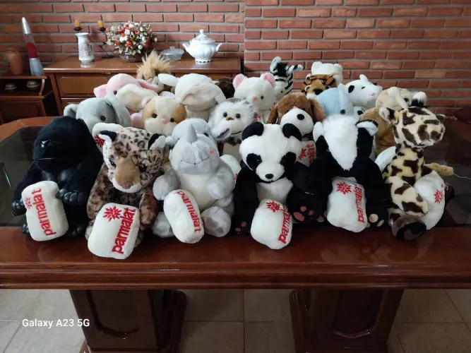 Coleção completa de Pelúcias Parmalat - 21 bichinhos