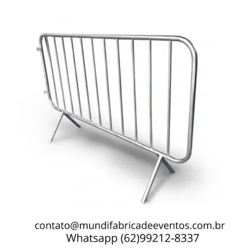Locação de Gradil para Eventos | Grade de Contenção de Público (Galvanizado)