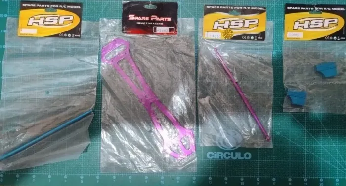 Peças HSP, Himoto, em Aluminio Anonizado