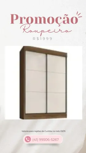 Promoção Roupeiro de MDF - 06/03