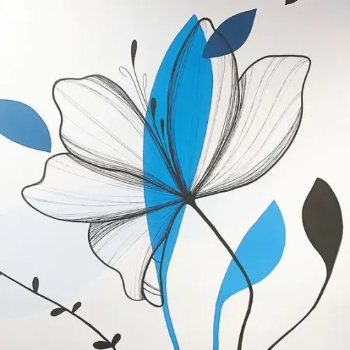 Pintura Floral Decoração Artística