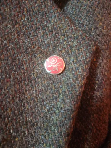 Pin antigo esmaltado ferrovia general eletric