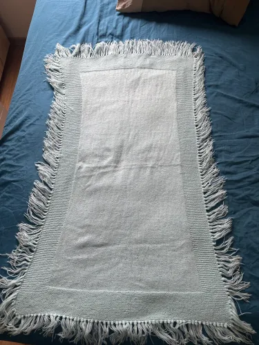 Manta bebê recém nascido azul clarinho 